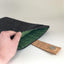 custom tablet case | with magnetic closure and extra compartment | anthrazit - Stripes | Model "HAKA"