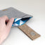 Cover for reMarkable Paper Pro | with magnetic closure and extra pocket | light gray - Shapes | Model "HAKA"