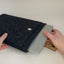 Case for Dynabook Tecra | with magnetic closure and extra compartment  | anthrazit - Tracks | Model "HAKA"
