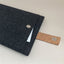 Case for Dynabook Tecra | with magnetic closure and extra compartment  | anthrazit - Tracks | Model "HAKA"