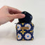 Mini bag for headphones & co. | made from organic cotton | Design Bloom | Model PocketCube