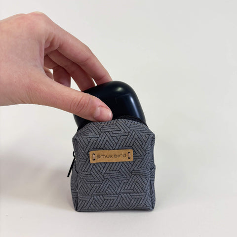 Mini bag for headphones & co. | made from organic cotton | Design Tracks | Model PocketCube