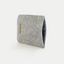 Mobile phone case for Samsung Galaxy M06 | made of felt and organic cotton | light gray - tracks | model "LET"