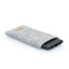Mobile phone case for Samsung Galaxy Z Flip4 | made of felt and organic cotton | light gray - colorful | model "LET"