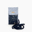 Shoulder bag for iPhone 12 mini | made of felt and organic cotton | light gray - black | model KEDJA deluxe