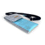 Shoulder bag for iPhone 12 Pro Max | made of felt and organic cotton | light gray - azure | model KEDJA deluxe