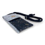 Shoulder bag for iPhone 12 mini | made of felt and organic cotton | light gray - black | model KEDJA deluxe