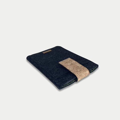 Case for Tolino Vision Color | with magnetic closure and extra compartment | anthracite - Stripes | Model "HAKA"