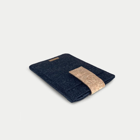 Case for Tolino Shine Color | with magnetic closure and extra compartment | anthracite - Tracks | model "HAKA"