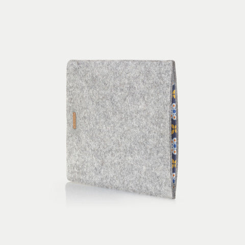Case for Asus TUF A17 | made of felt and organic cotton | light gray - Bloom | Model "LET"