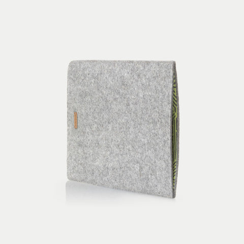 Case for HP Specter | made of felt and organic cotton | light gray - Stripes | Model "LET"