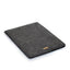 Case for Asus Vivobook 16 | made of felt and organic cotton | anthracite - stripes | Model "LET"
