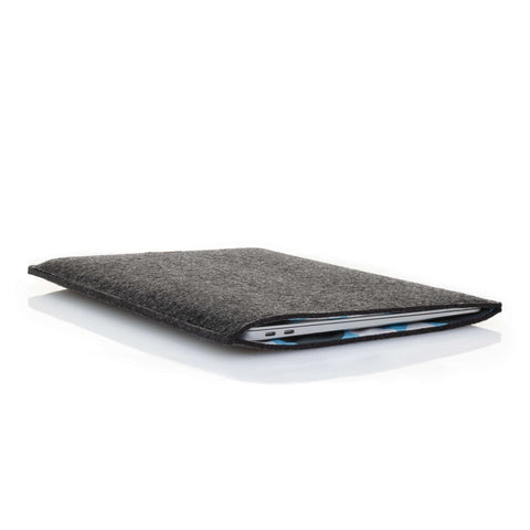 Case for HP 255 | made of felt and organic cotton | anthracite - Shapes | Model "LET"