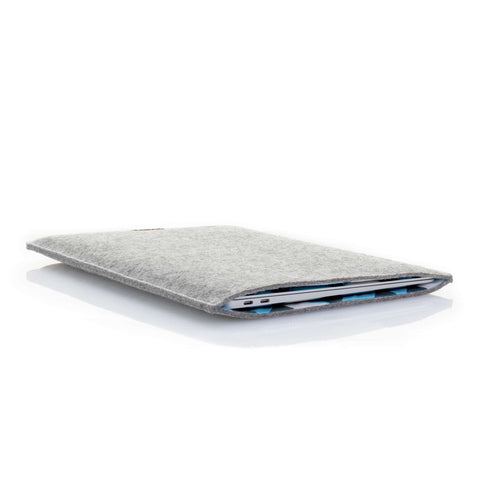 Case for Lenovo ThinkPad T460s UltraBook | made of felt and organic cotton | light gray - Shapes | Model "LET"