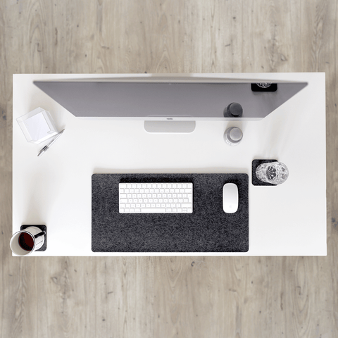 Desk pad made of felt and cork | 45 x 65 cm | anthracite
