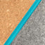 Accessory bag for cables & Co. | made of felt and cork | light grey-azure