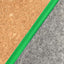Accessory bag for cables & Co. | made of felt and cork | light grey-green