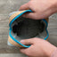 Accessory bag for cables & Co. | made of felt and cork | light grey-azure