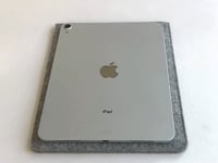 Sleeve for iPad - 10th gen | made of felt and organic cotton | light grey - colorful | "LET" model