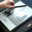 Sleeve for Surface Pro 6 | made of felt and organic cotton | anthracite - shapes | "LET" model