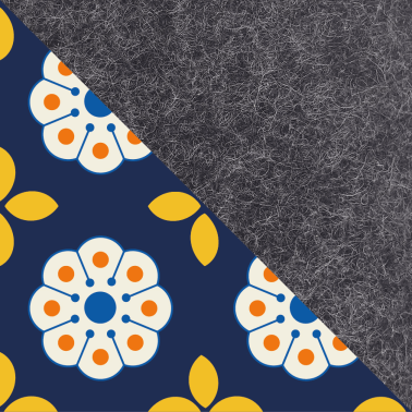 Case for HP Pavilion | made of felt and organic cotton | anthracite - Bloom | Model "LET"