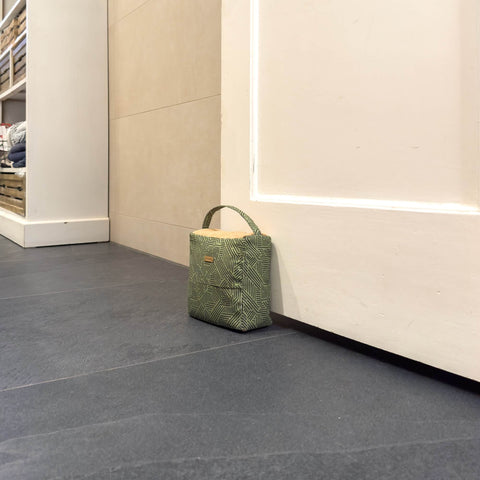 Sustainable doorstop | from fabric scraps | Stripes