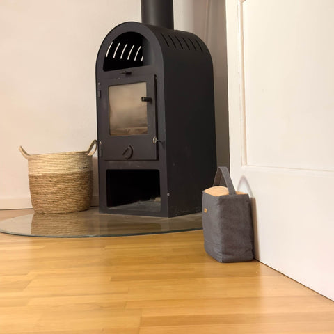 Sustainable doorstop | from fabric scraps | tracks
