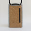 Shoulder bag for Samsung Galaxy S20 | made of felt and organic cotton | light gray - stripes | Model KEDJA