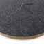 Wall clock made of felt and cork 30 cm | anthracite - black | Design: Aalborg