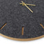 Wall clock made of felt and cork 30 cm | anthracite - gold | Design: Copenhagen