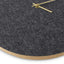 Wall clock made of felt and cork 30 cm | anthracite - gold | Design: Aalborg