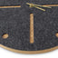 Wall clock made of felt and cork 30 cm | anthracite - gold | Design: Odense