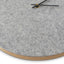 Wall clock made of felt and cork 30 cm | light gray - black | Design: Aalborg
