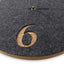 Wall clock made of felt and cork 30 cm | anthracite - black | Design: Aarhus