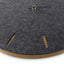 Wall clock made of felt and cork 30 cm | anthracite - black | Design: Copenhagen