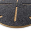 Wall clock made of felt and cork 30 cm | anthracite - black | Design: Odense