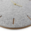 Wall clock made of felt and cork 30 cm | light gray - gold | Design: Copenhagen