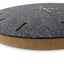 Wall clock made of felt and cork 30 cm | anthracite - gold | Design: Copenhagen