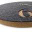 Wall clock made of felt and cork 30 cm | anthracite - gold | Design: Aarhus