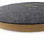 Wall clock made of felt and cork 30 cm | anthracite - gold | Design: Aalborg