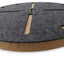Wall clock made of felt and cork 30 cm | anthracite - black | Design: Odense