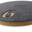Wall clock made of felt and cork 30 cm | anthracite - black | Design: Aarhus