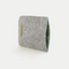 Sleeve for iPhone XR | made of felt and organic cotton | light grey - stripes | "LET" model