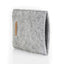 Sleeve for iPhone 12 Pro | made of felt and organic cotton | light grey - tracks | "LET" model