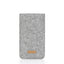 Mobile phone case for Samsung Galaxy S24 | made of felt and organic cotton | light gray - colorful | Model "LET"