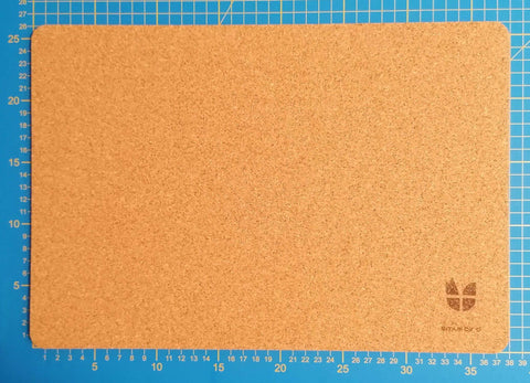 Mat for MacBooks made of felt and cork | 26x38cm | light grey