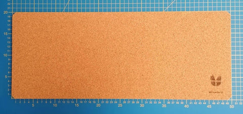 Desk pad made of felt and cork | 20x50cm | light grey