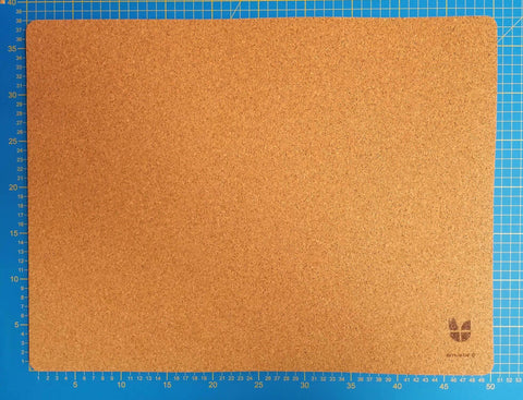 Desk pad made of felt and cork | 38x50cm | light grey