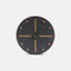 Wall clock made of felt and cork 30 cm | anthracite - black | Design: Odense