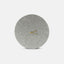 Wall clock made of felt and cork 30 cm | light gray - gold | Design: Aalborg